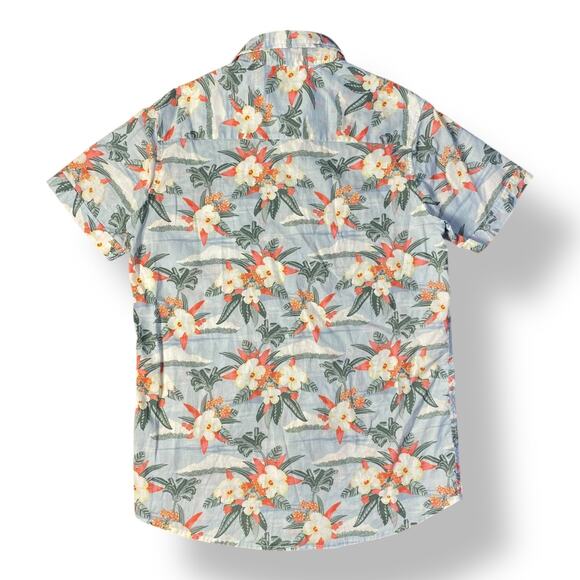 Nat Nast Short Sleeve Hawaiian Button Down Men’s‎ Size S Blue Beachy - Picture 6 of 8